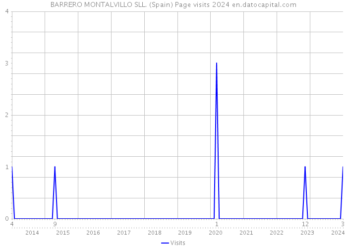 BARRERO MONTALVILLO SLL. (Spain) Page visits 2024 