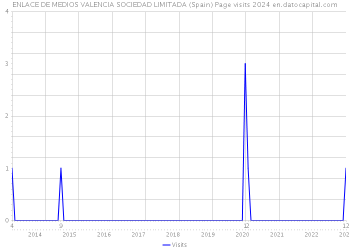 ENLACE DE MEDIOS VALENCIA SOCIEDAD LIMITADA (Spain) Page visits 2024 