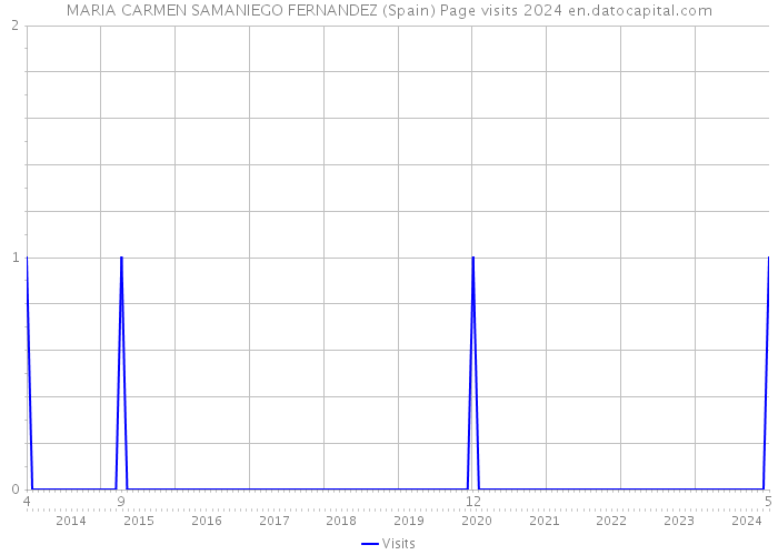 MARIA CARMEN SAMANIEGO FERNANDEZ (Spain) Page visits 2024 