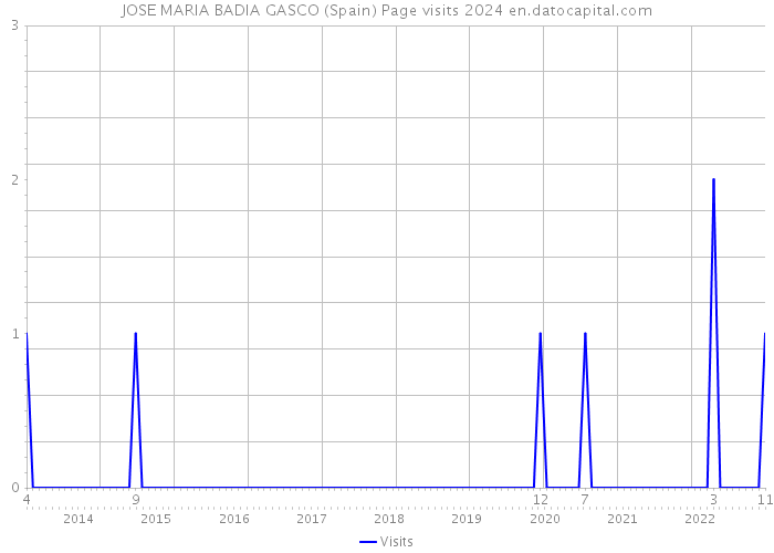 JOSE MARIA BADIA GASCO (Spain) Page visits 2024 
