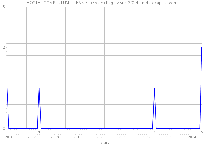 HOSTEL COMPLUTUM URBAN SL (Spain) Page visits 2024 