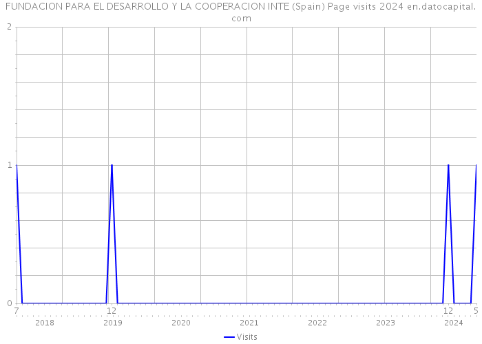 FUNDACION PARA EL DESARROLLO Y LA COOPERACION INTE (Spain) Page visits 2024 