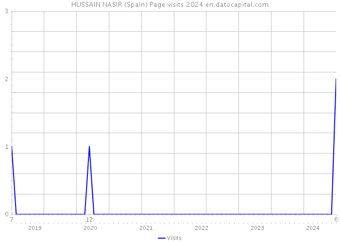 HUSSAIN NASIR (Spain) Page visits 2024 