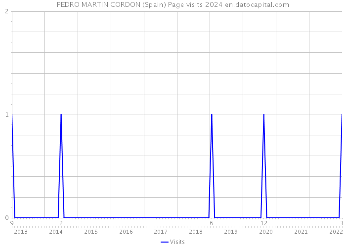 PEDRO MARTIN CORDON (Spain) Page visits 2024 