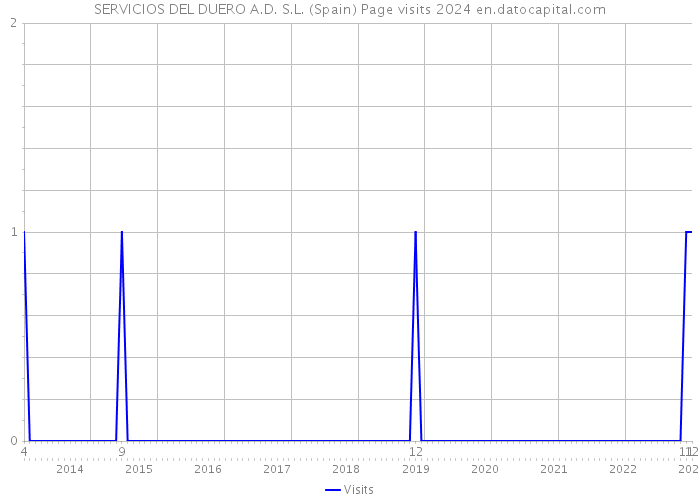 SERVICIOS DEL DUERO A.D. S.L. (Spain) Page visits 2024 