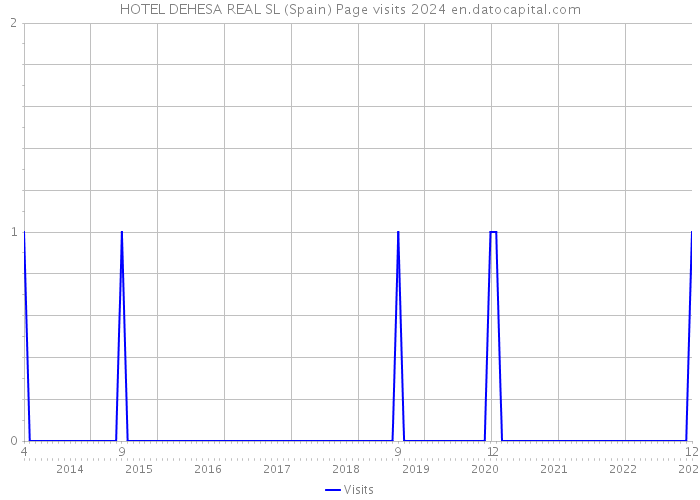 HOTEL DEHESA REAL SL (Spain) Page visits 2024 