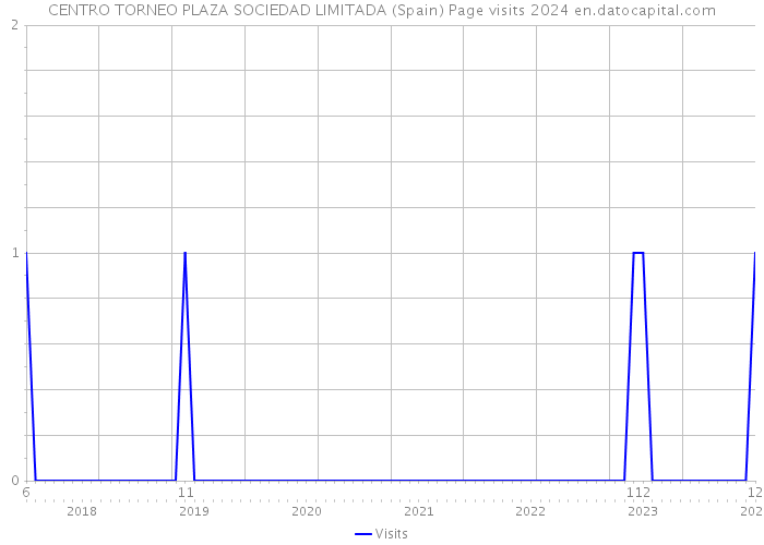 CENTRO TORNEO PLAZA SOCIEDAD LIMITADA (Spain) Page visits 2024 
