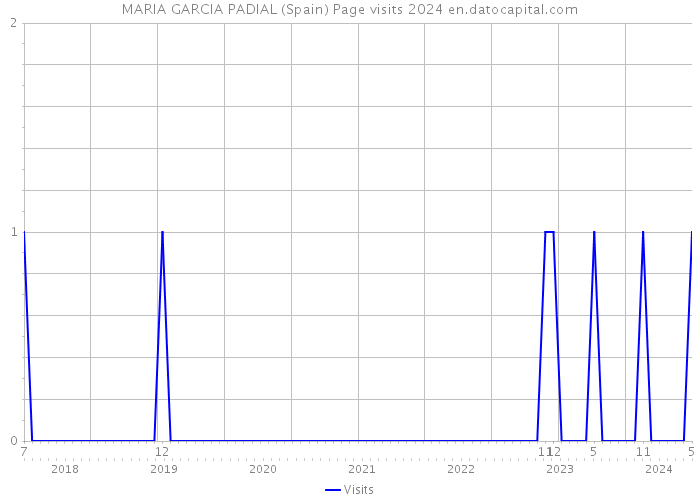 MARIA GARCIA PADIAL (Spain) Page visits 2024 