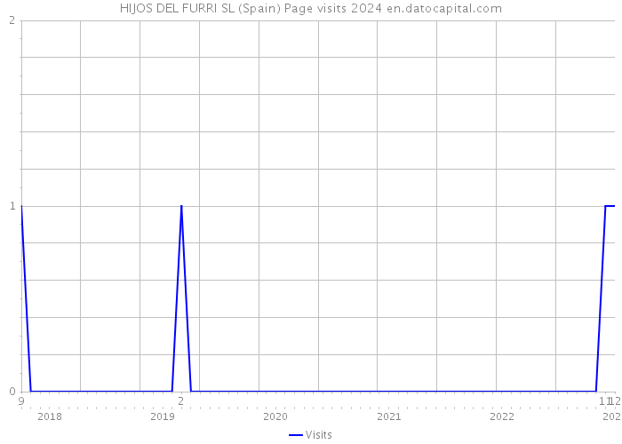 HIJOS DEL FURRI SL (Spain) Page visits 2024 