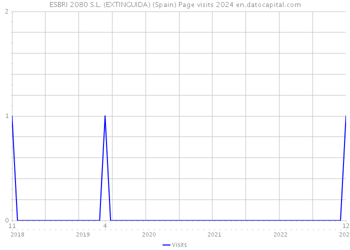 ESBRI 2080 S.L. (EXTINGUIDA) (Spain) Page visits 2024 