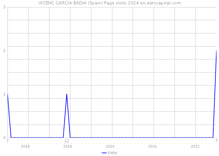 VICENC GARCIA BADIA (Spain) Page visits 2024 