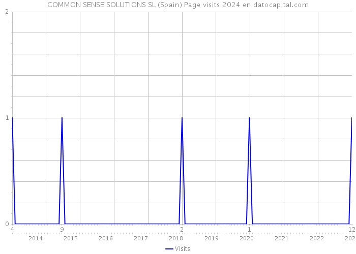 COMMON SENSE SOLUTIONS SL (Spain) Page visits 2024 