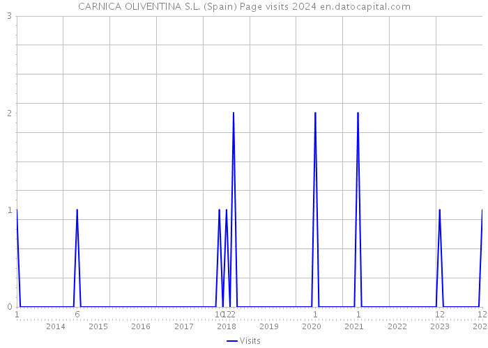 CARNICA OLIVENTINA S.L. (Spain) Page visits 2024 