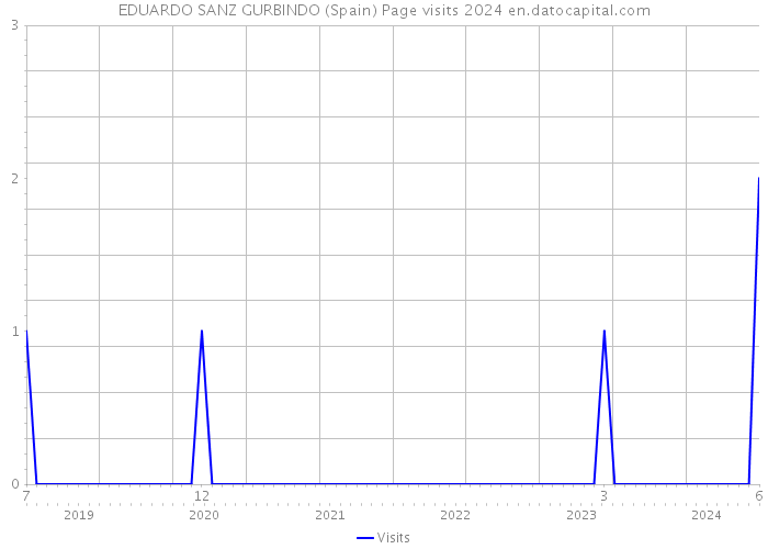 EDUARDO SANZ GURBINDO (Spain) Page visits 2024 