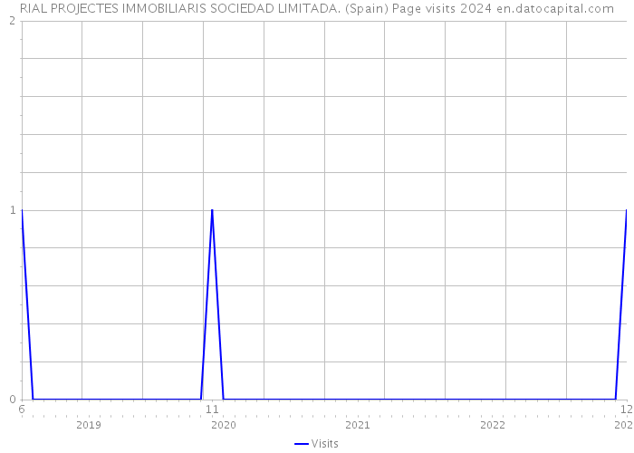 RIAL PROJECTES IMMOBILIARIS SOCIEDAD LIMITADA. (Spain) Page visits 2024 