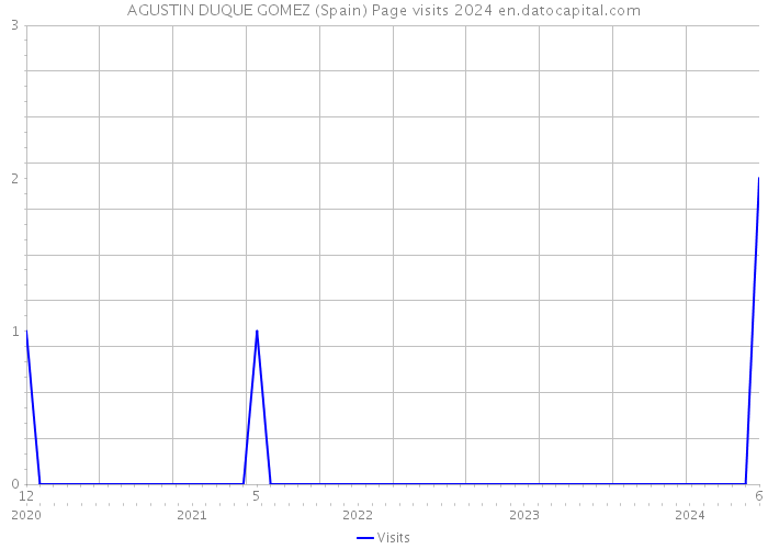 AGUSTIN DUQUE GOMEZ (Spain) Page visits 2024 