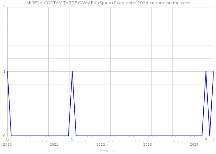 MIREYA CORTAVITARTE CAMARA (Spain) Page visits 2024 