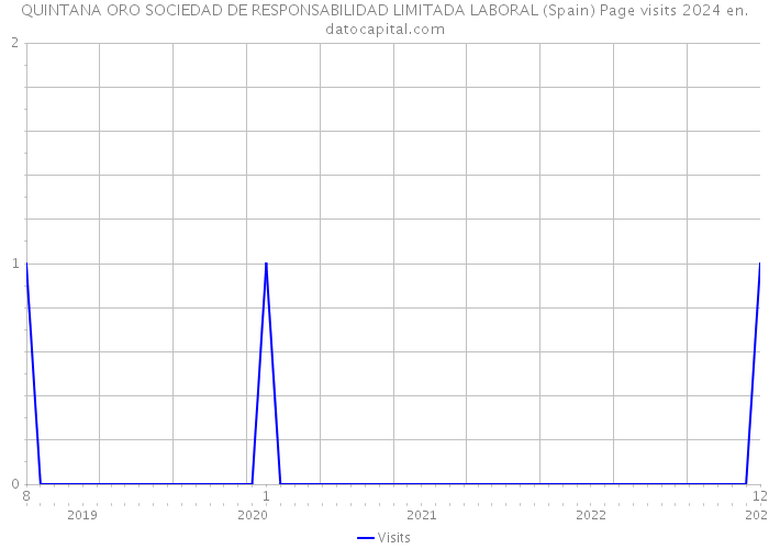 QUINTANA ORO SOCIEDAD DE RESPONSABILIDAD LIMITADA LABORAL (Spain) Page visits 2024 