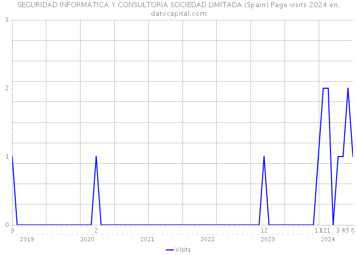 SEGURIDAD INFORMATICA Y CONSULTORIA SOCIEDAD LIMITADA (Spain) Page visits 2024 