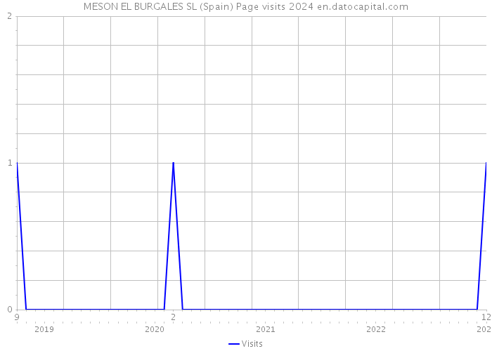 MESON EL BURGALES SL (Spain) Page visits 2024 