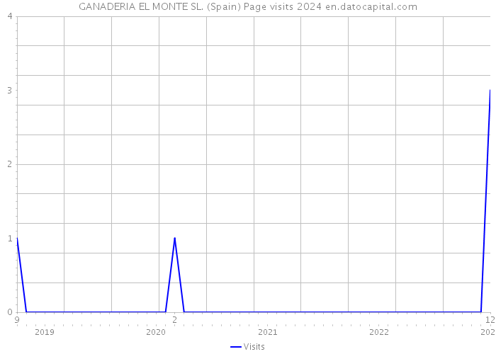 GANADERIA EL MONTE SL. (Spain) Page visits 2024 