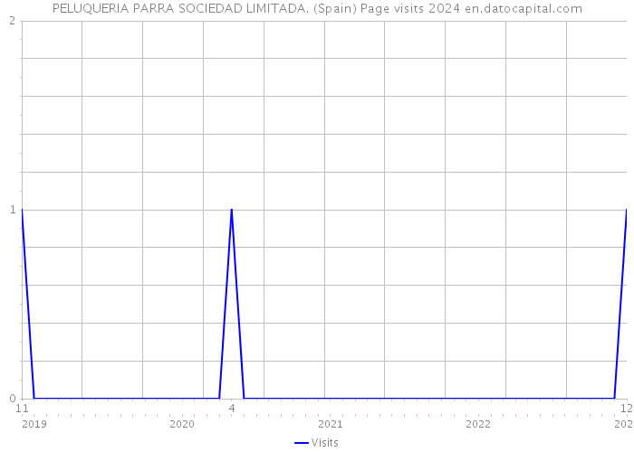 PELUQUERIA PARRA SOCIEDAD LIMITADA. (Spain) Page visits 2024 