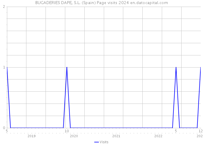 BUGADERIES DAPE, S.L. (Spain) Page visits 2024 