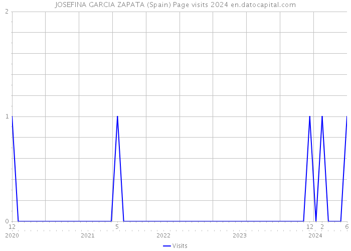 JOSEFINA GARCIA ZAPATA (Spain) Page visits 2024 