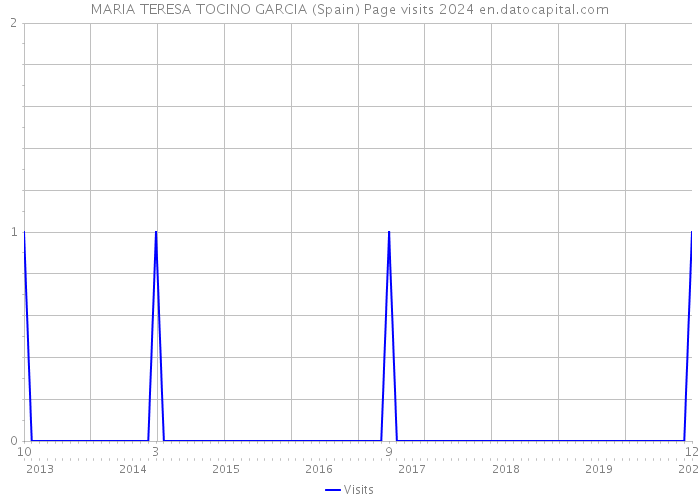 MARIA TERESA TOCINO GARCIA (Spain) Page visits 2024 