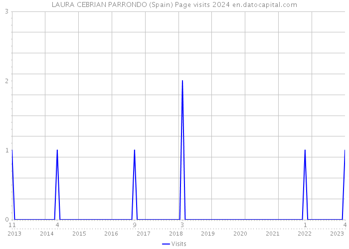 LAURA CEBRIAN PARRONDO (Spain) Page visits 2024 