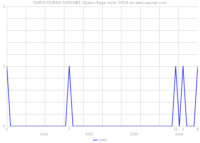 DARIO DURAN SANCHEZ (Spain) Page visits 2024 