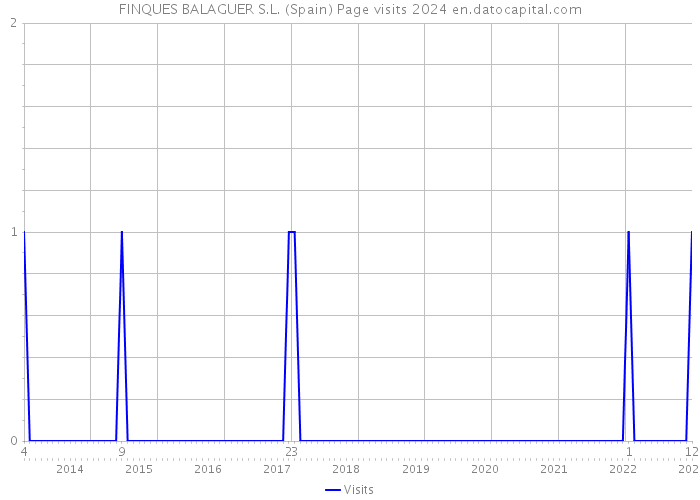 FINQUES BALAGUER S.L. (Spain) Page visits 2024 