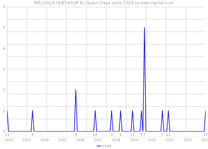MAGUILLA NUEVASUR SL (Spain) Page visits 2024 