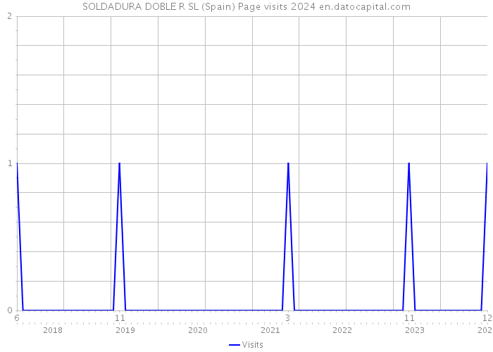 SOLDADURA DOBLE R SL (Spain) Page visits 2024 