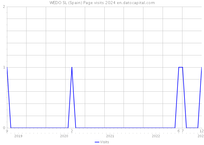 WEDO SL (Spain) Page visits 2024 