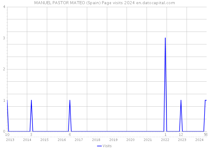 MANUEL PASTOR MATEO (Spain) Page visits 2024 