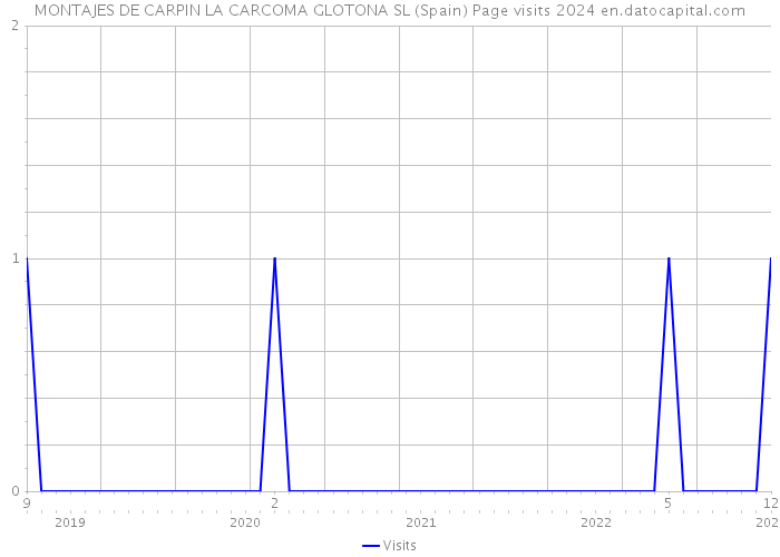 MONTAJES DE CARPIN LA CARCOMA GLOTONA SL (Spain) Page visits 2024 