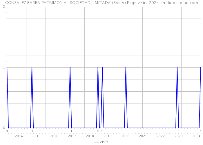 GONZALEZ BARBA PATRIMONIAL SOCIEDAD LIMITADA (Spain) Page visits 2024 