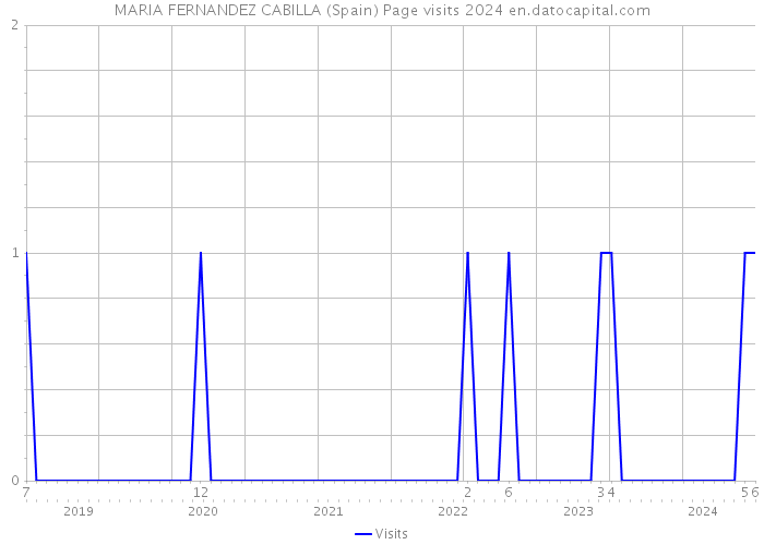 MARIA FERNANDEZ CABILLA (Spain) Page visits 2024 