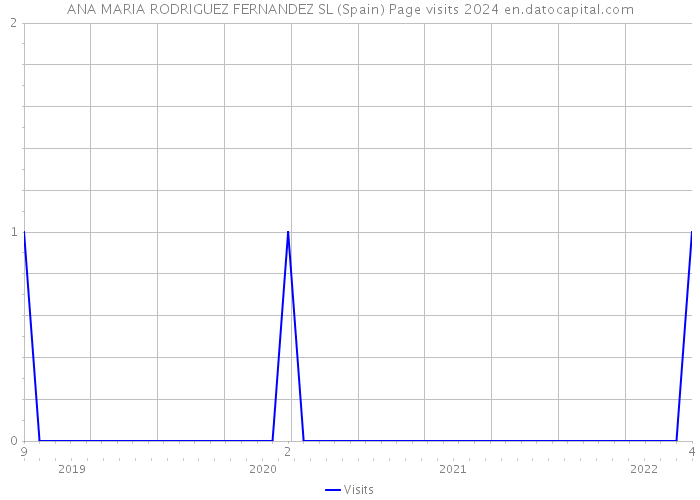 ANA MARIA RODRIGUEZ FERNANDEZ SL (Spain) Page visits 2024 