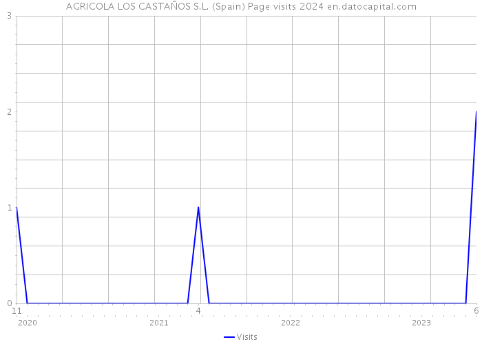 AGRICOLA LOS CASTAÑOS S.L. (Spain) Page visits 2024 