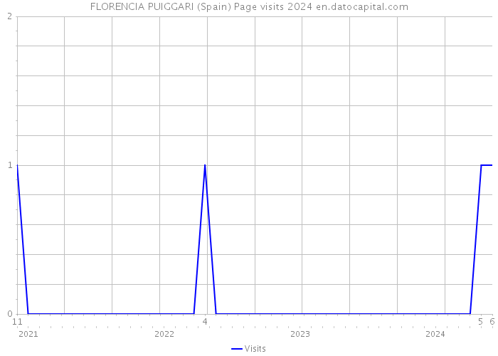 FLORENCIA PUIGGARI (Spain) Page visits 2024 