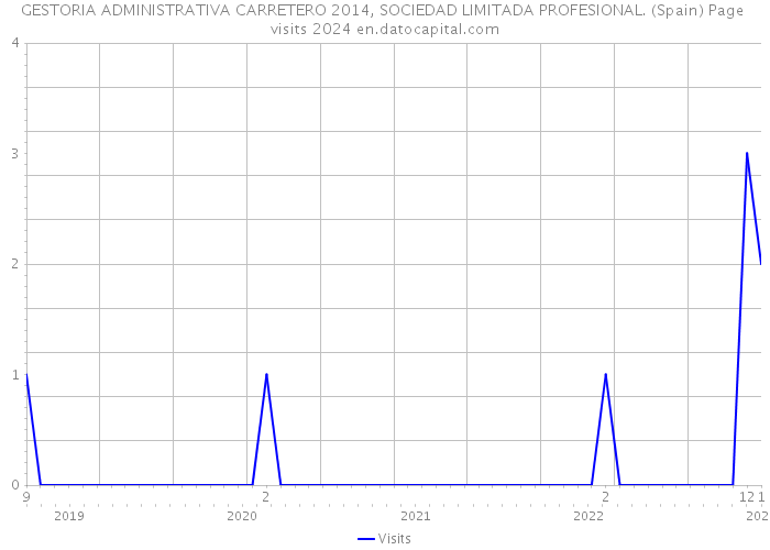 GESTORIA ADMINISTRATIVA CARRETERO 2014, SOCIEDAD LIMITADA PROFESIONAL. (Spain) Page visits 2024 