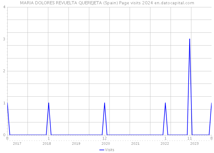 MARIA DOLORES REVUELTA QUEREJETA (Spain) Page visits 2024 