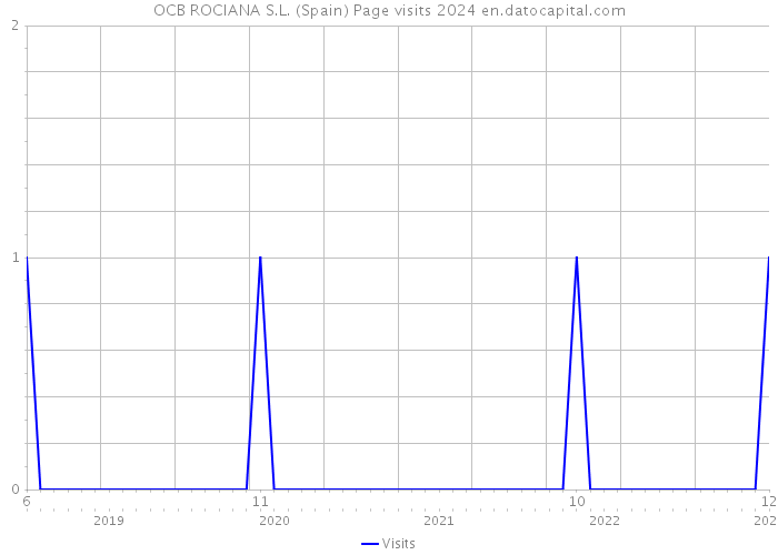 OCB ROCIANA S.L. (Spain) Page visits 2024 