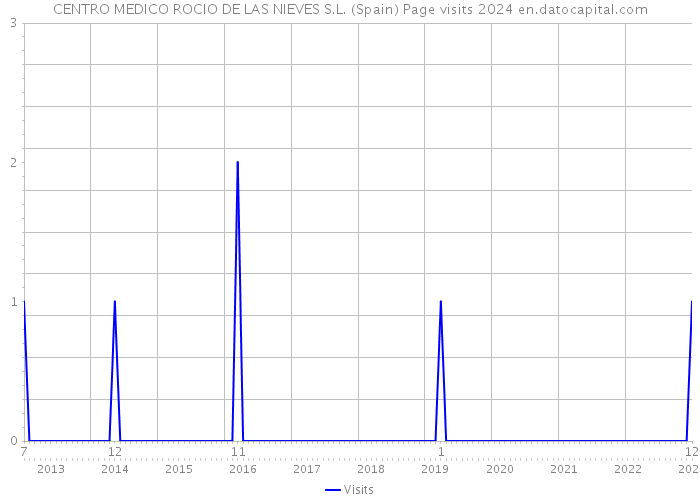 CENTRO MEDICO ROCIO DE LAS NIEVES S.L. (Spain) Page visits 2024 