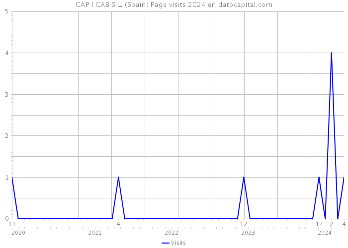 CAP I CAB S.L. (Spain) Page visits 2024 
