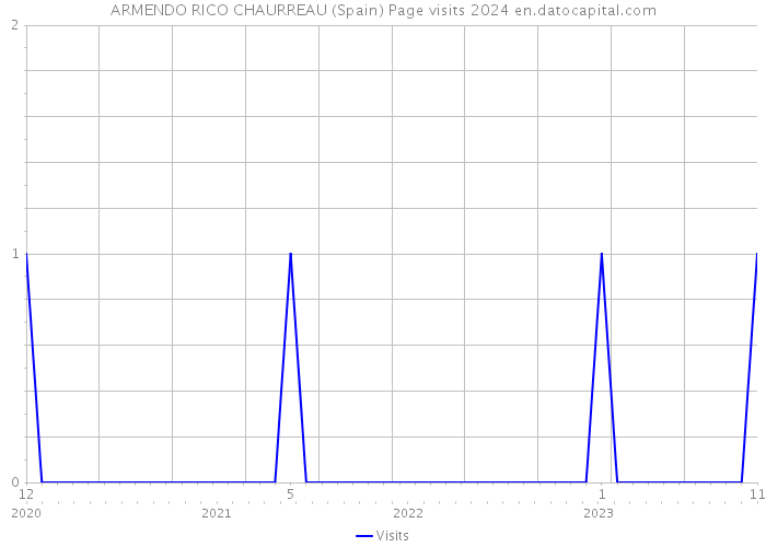 ARMENDO RICO CHAURREAU (Spain) Page visits 2024 