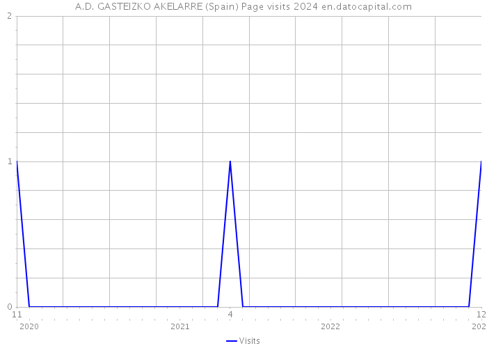 A.D. GASTEIZKO AKELARRE (Spain) Page visits 2024 