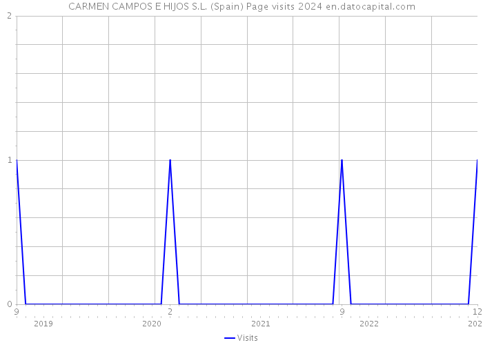 CARMEN CAMPOS E HIJOS S.L. (Spain) Page visits 2024 